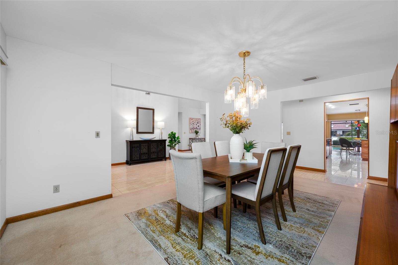 Dining room view to living room