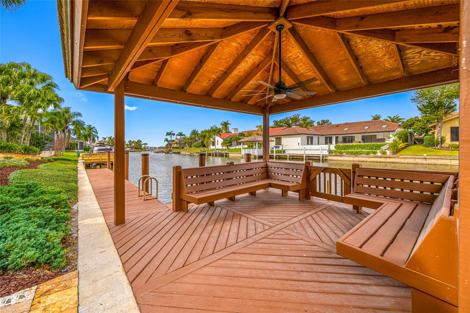 Water view from gazebo