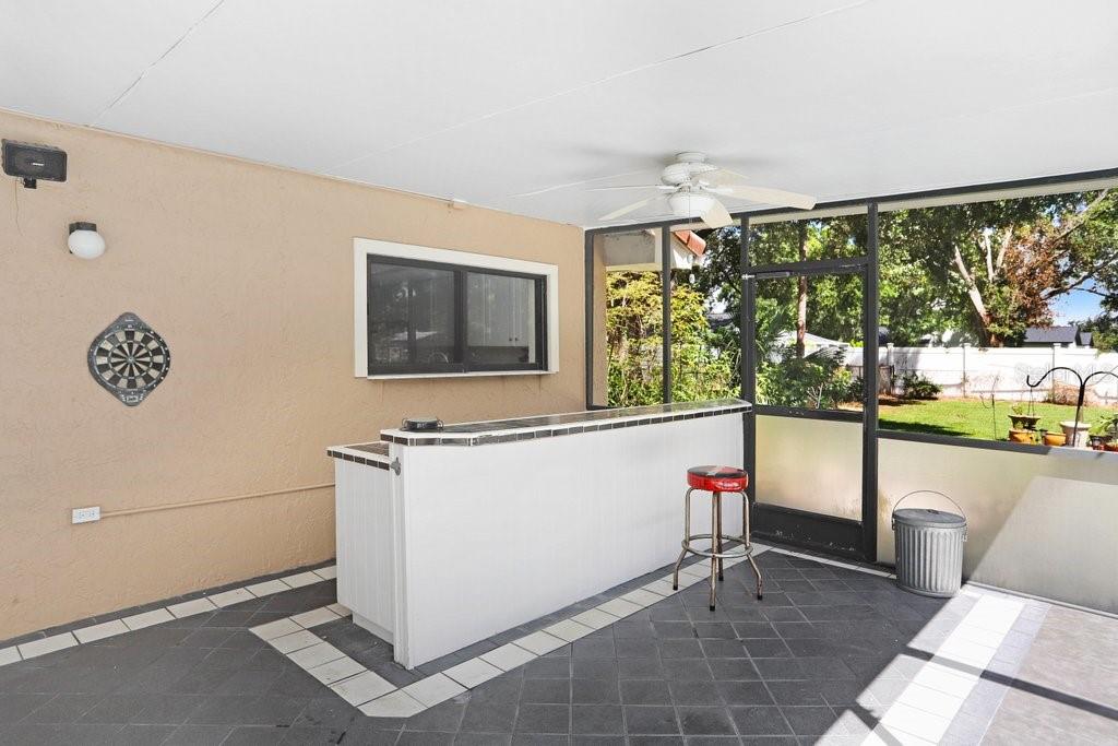 Outdoor kitchen space