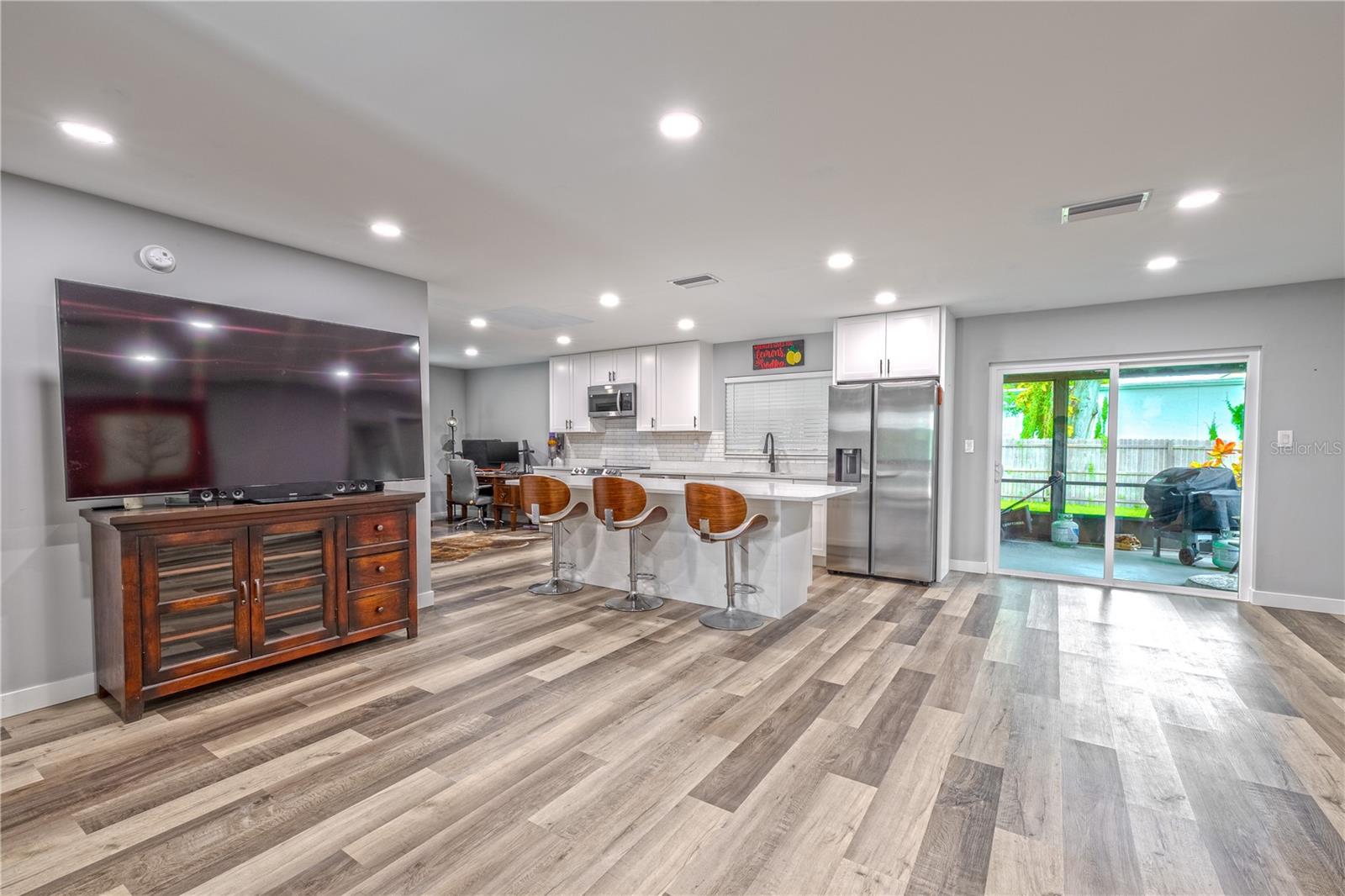 Spacious living and kitchen view with seamless flow for entertaining.