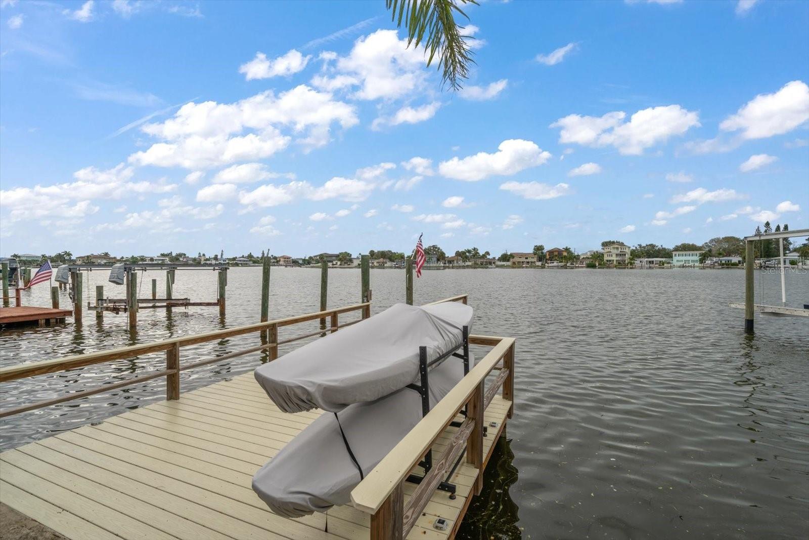 Easy maintenance composite wood application on wide dock