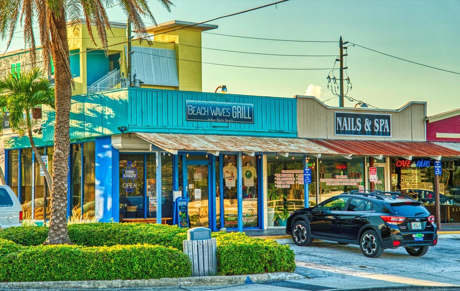 Walking distance to great restaurants and shops.