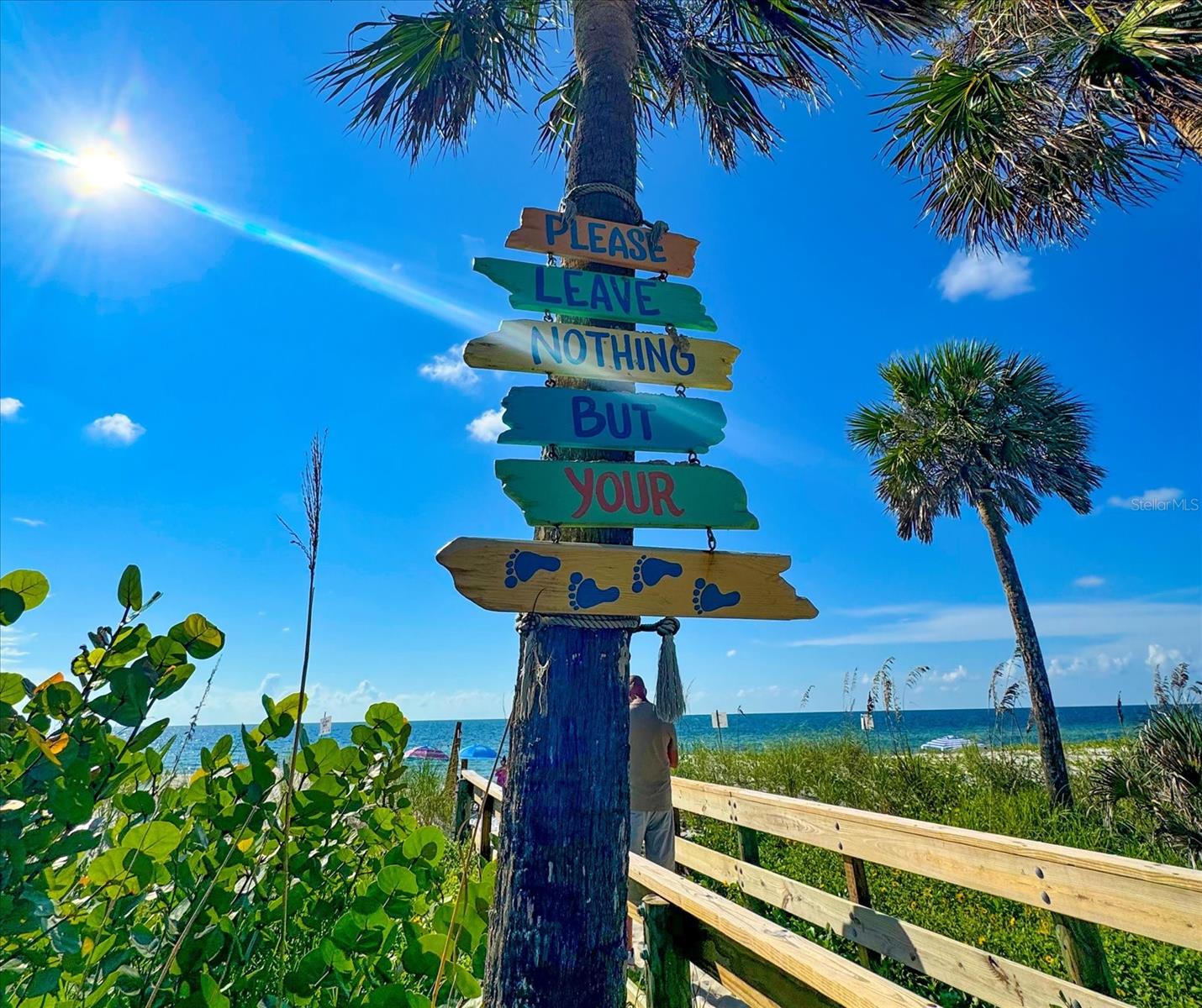 Several walk ways to beach accesses are available.