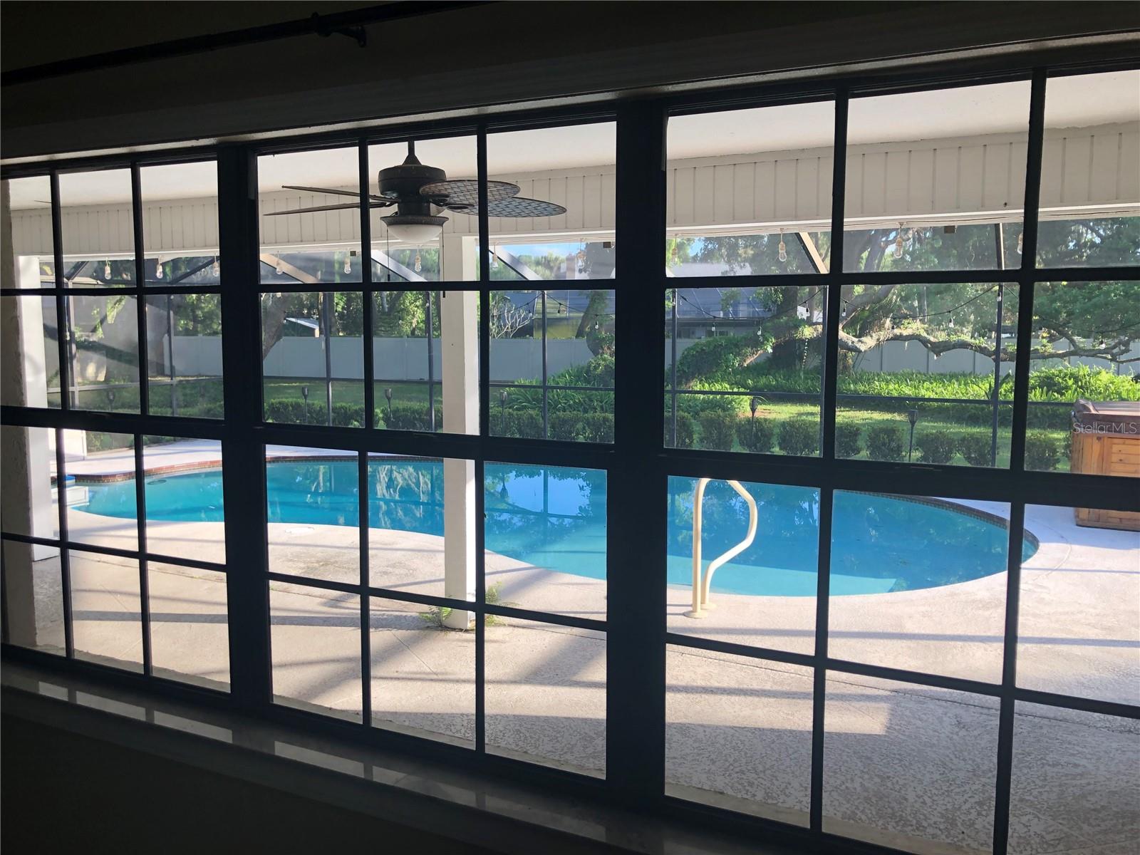 Patio view from kitchen