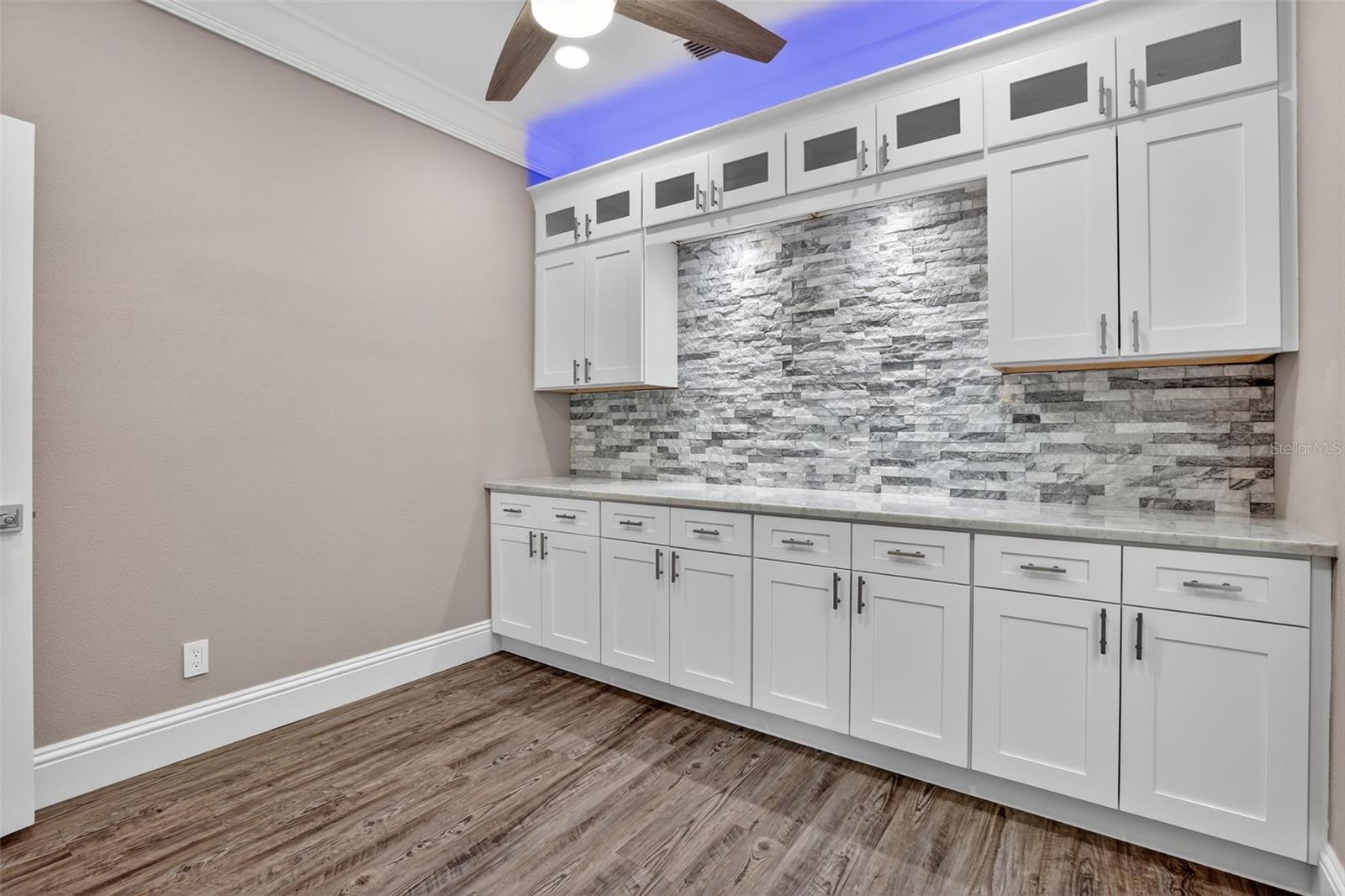 Check out the crown molding & lighting!