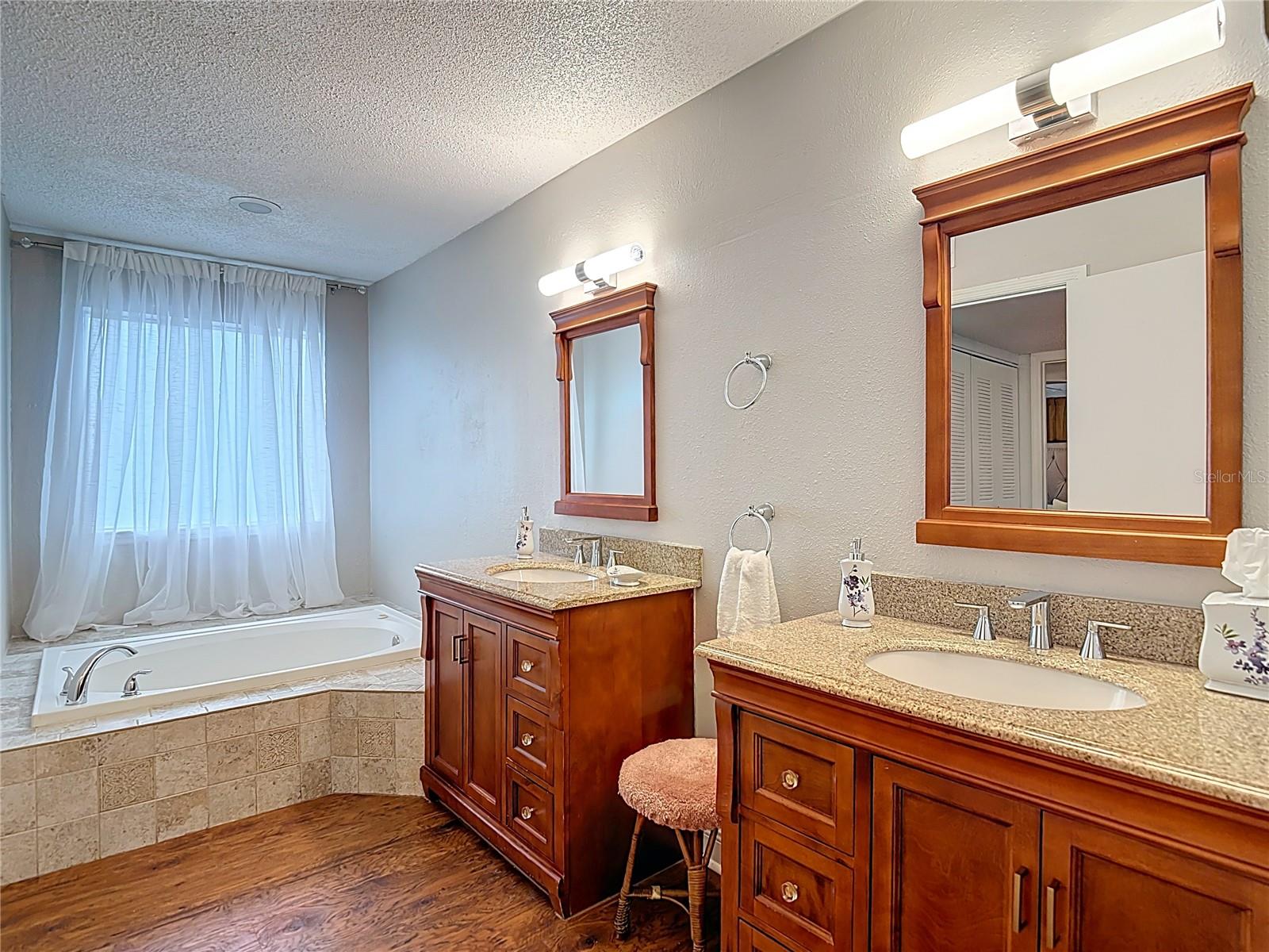 Bathroom w/dual vanities