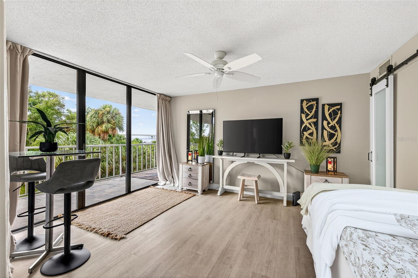 Bedroom/den off of living room