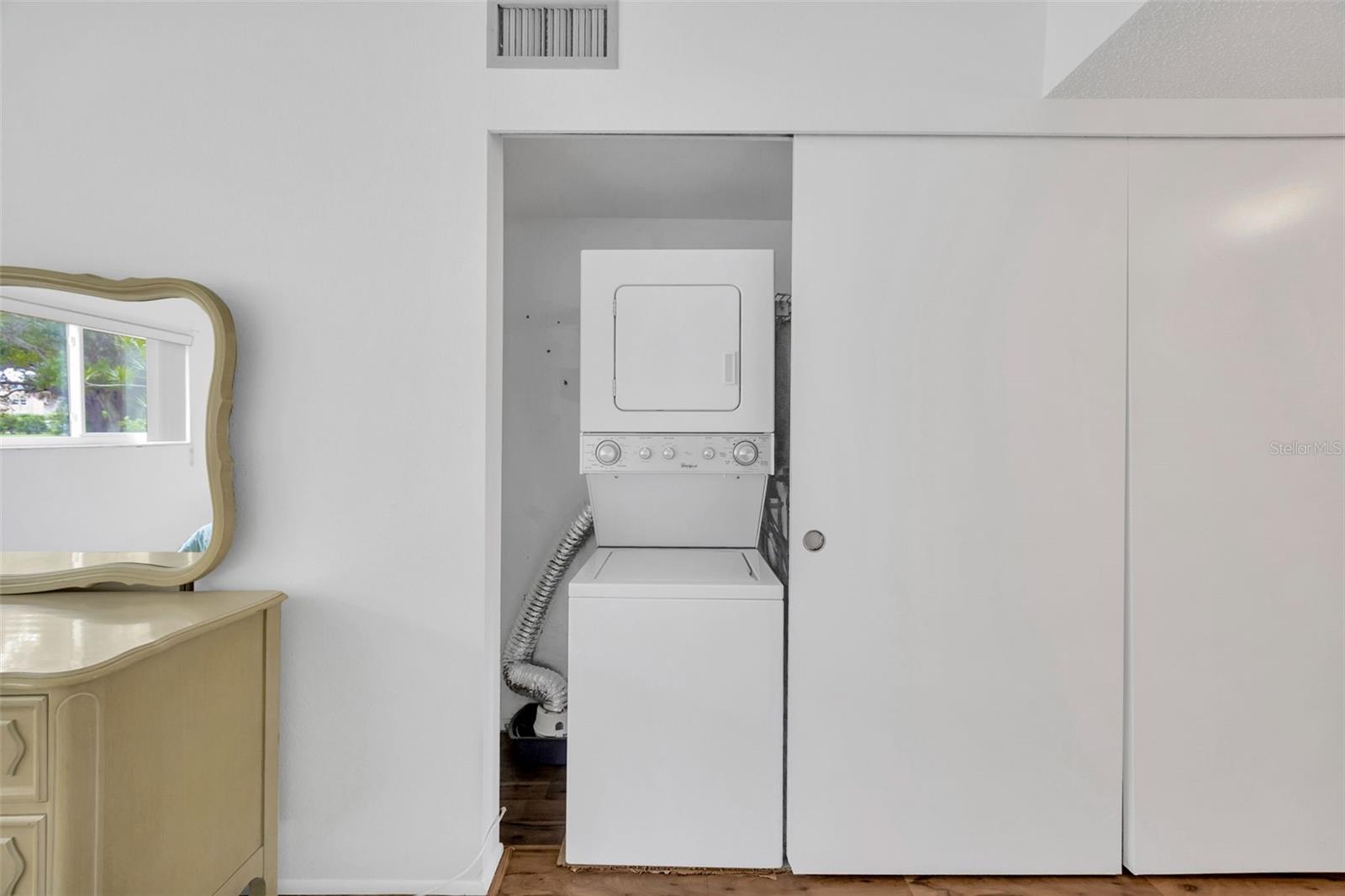 Washer/Dryer in Primary Bedroom