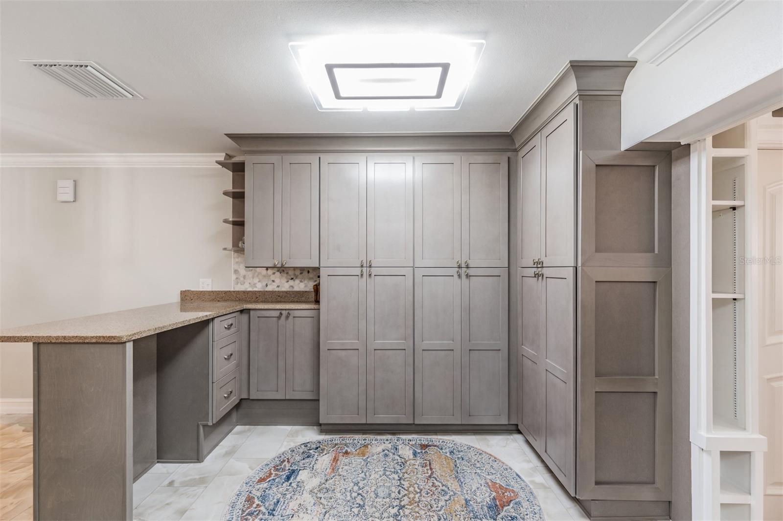 Additional storage cabinets in Kitchen