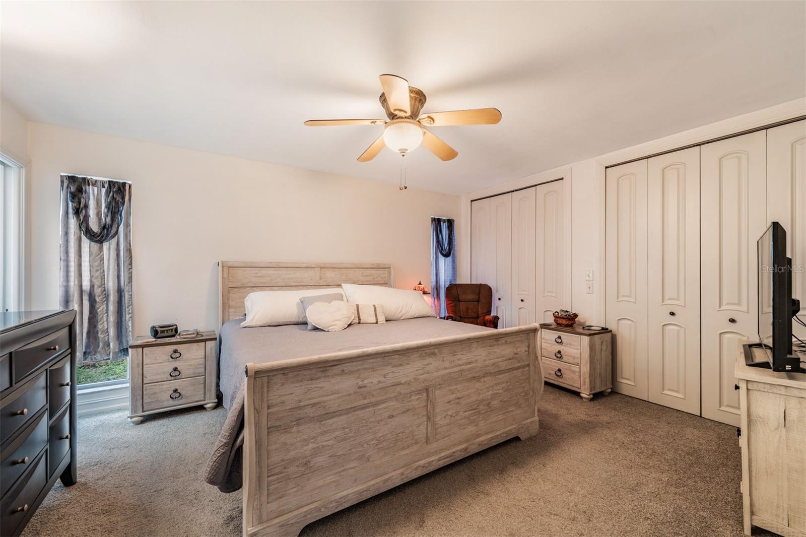 Primary bedroom with lots of closet space