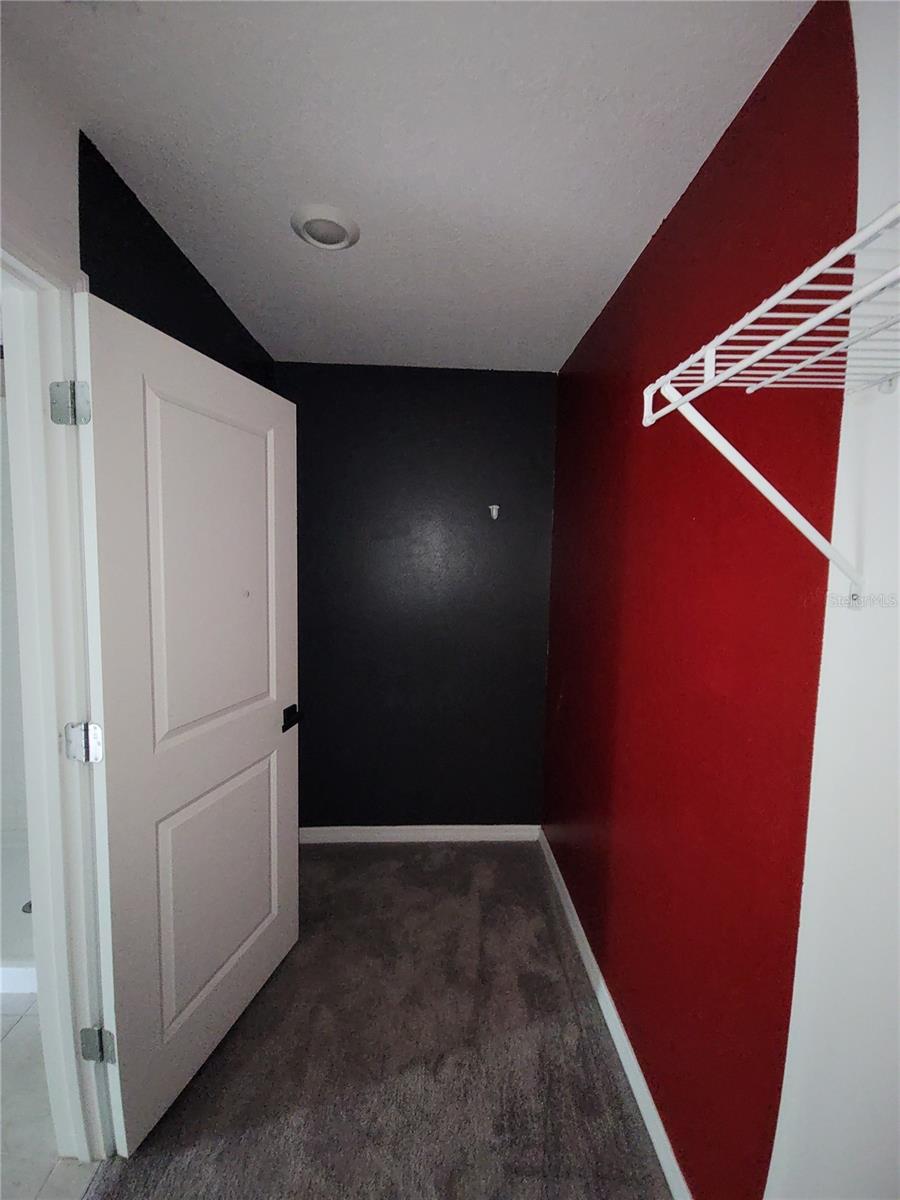 Owners walk in closet