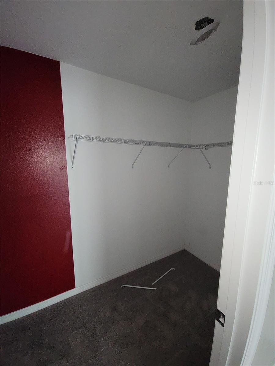 Owners walk in closet