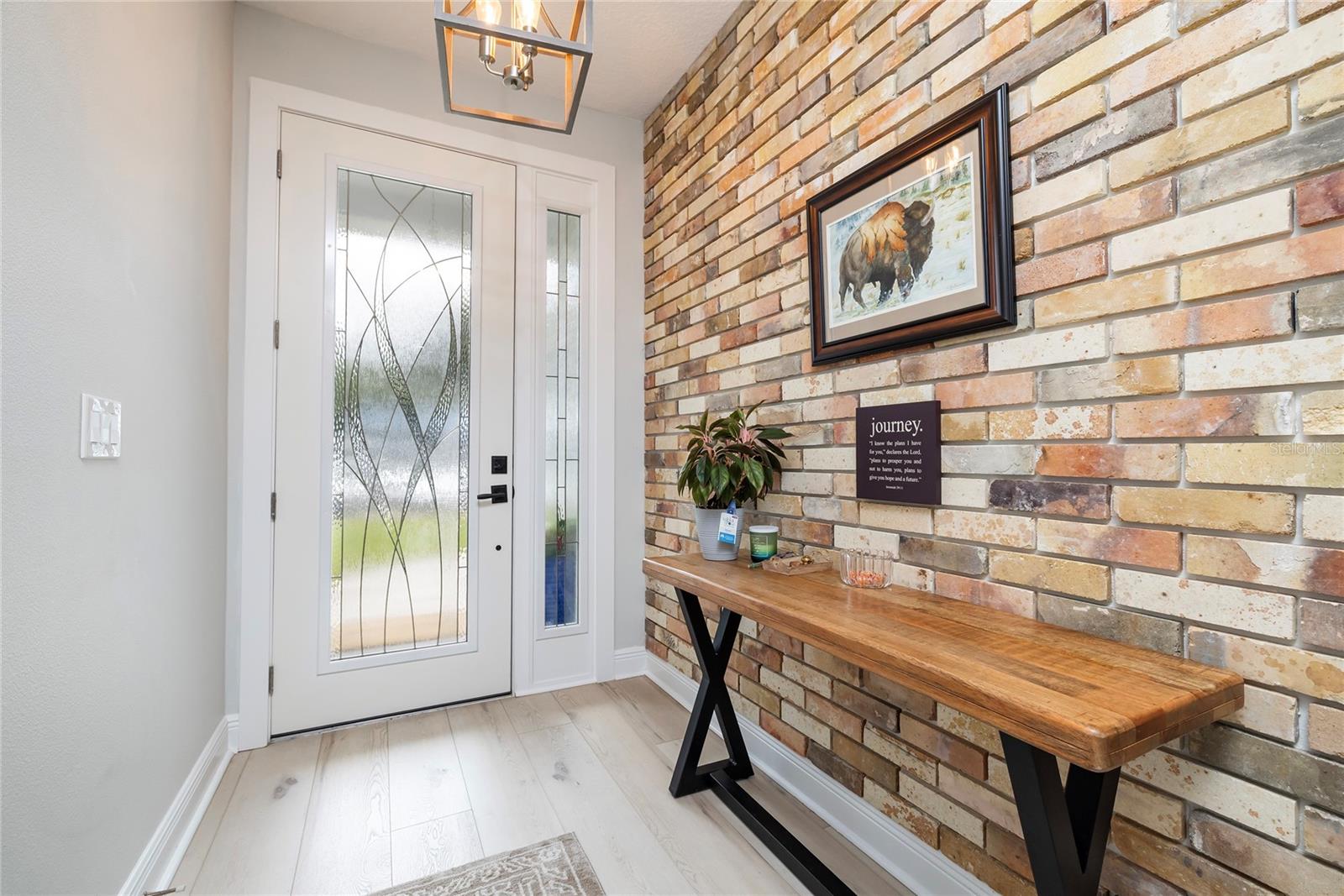 Designer Brick accent wall