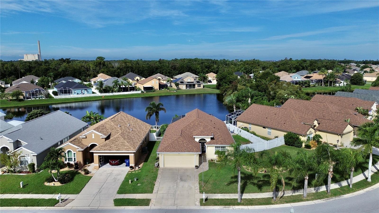 Waterview Front - Beautiful Row of Palm Trees