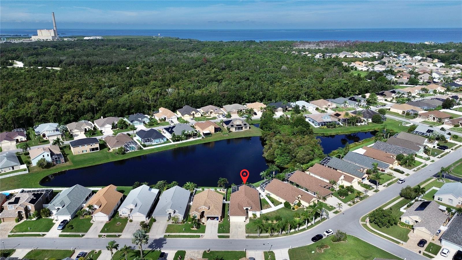 Water & Ocean Views Showing Proximity to Ocean and Clubhouse and Pool is Due North of This Pic - Walking or Biking Distance