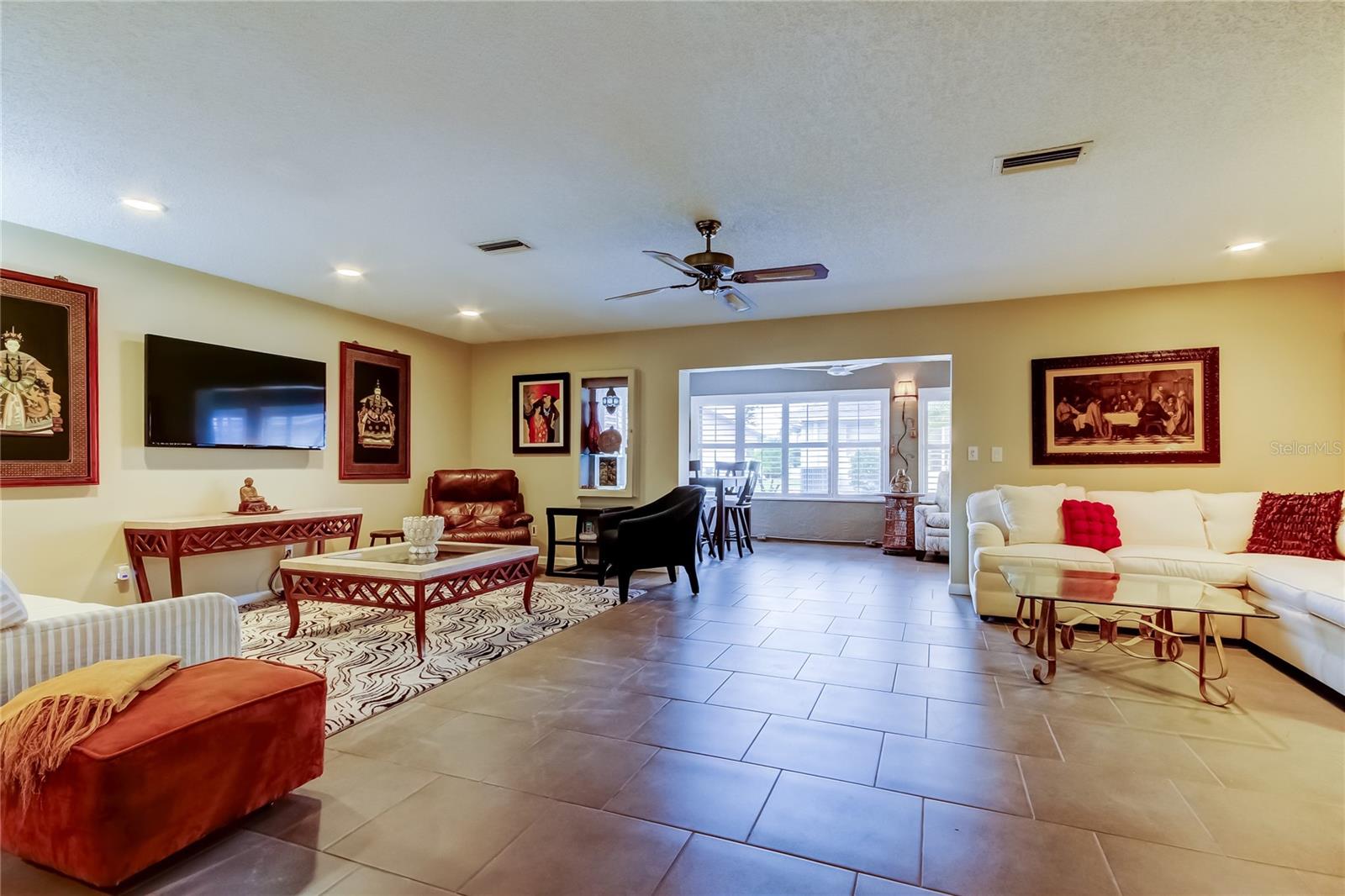 View of the Great Room From the Open Kitchen