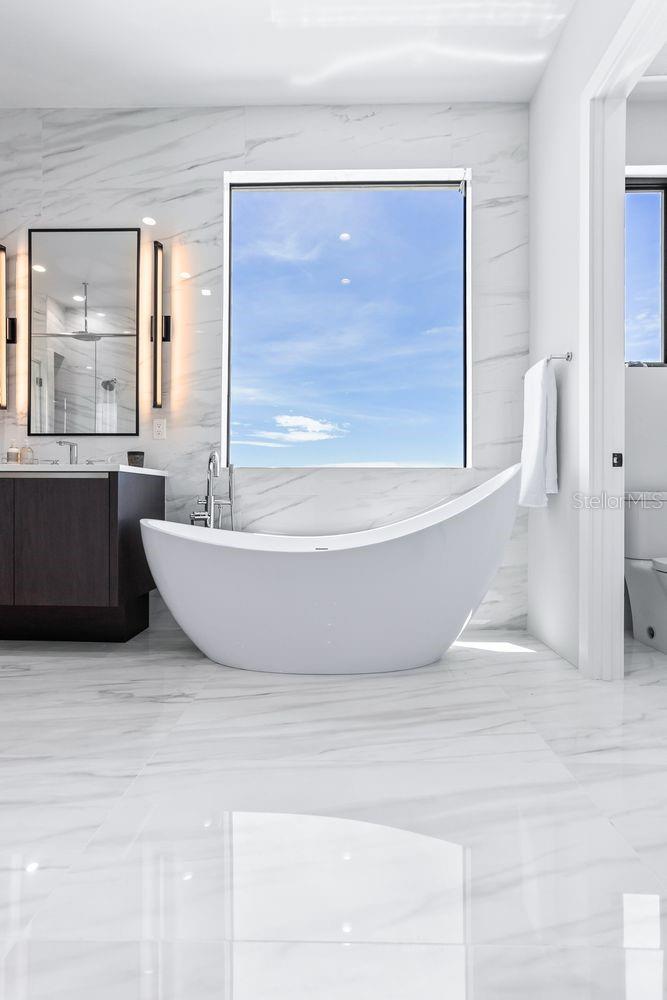 Separate Soaking Tub