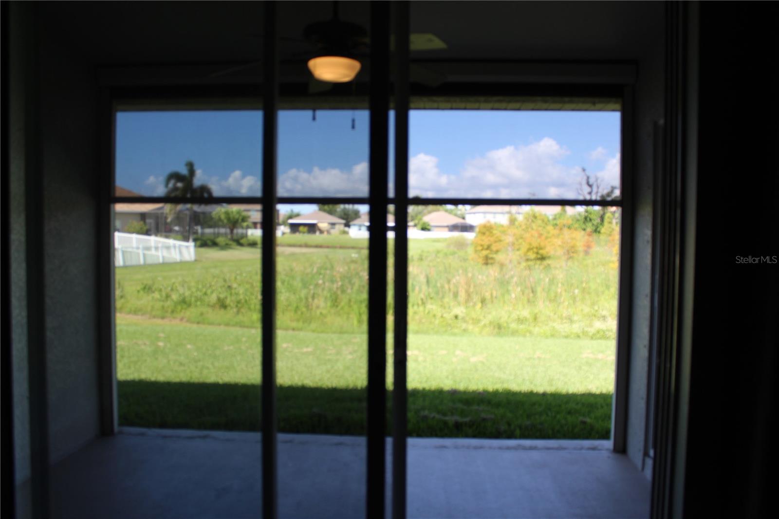 View from patio