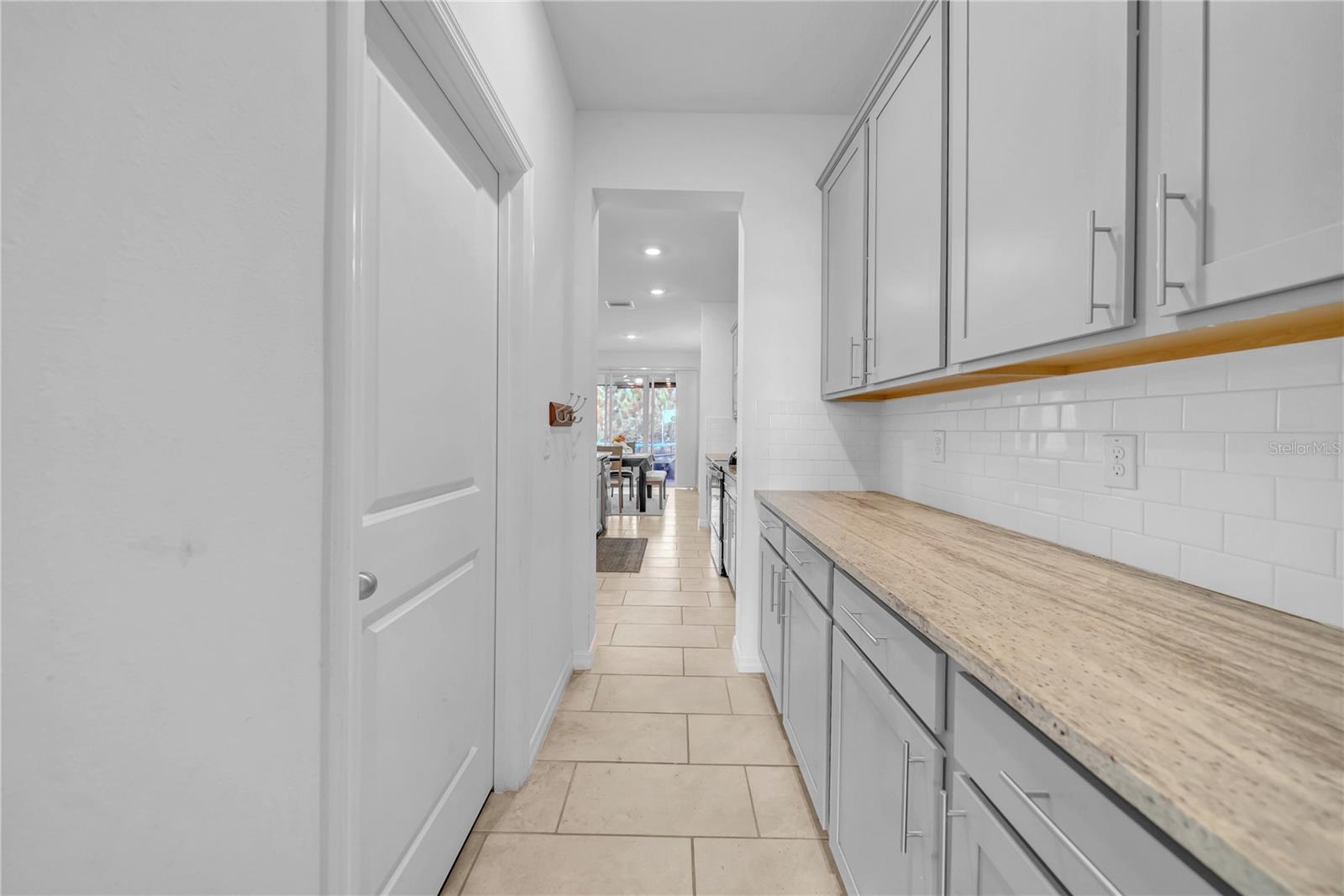 Butlers Pantry with Enclosed Walk-in Pantry
