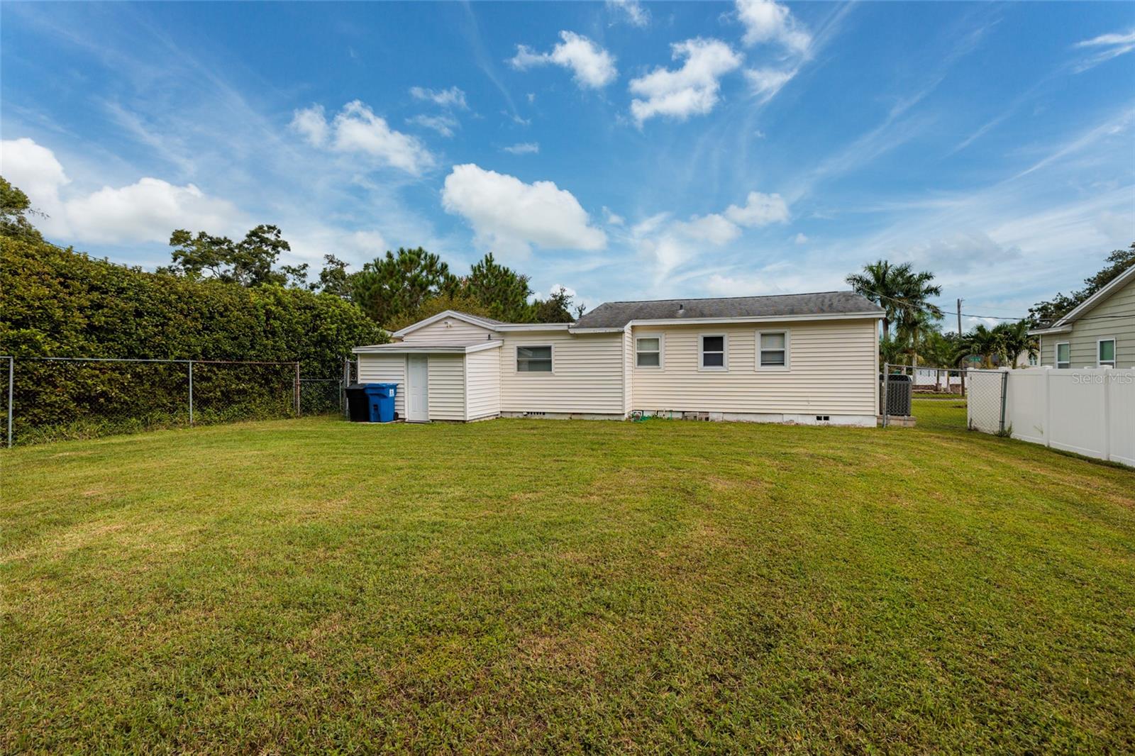 Back of house and yard view