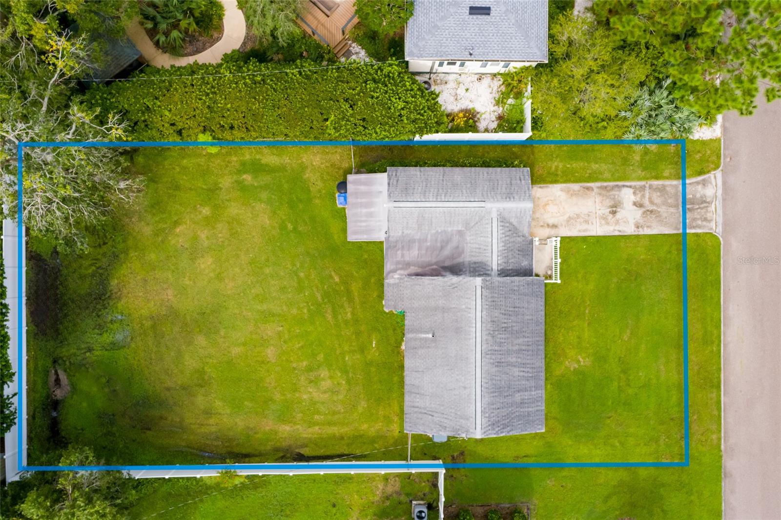 Aerial View with property lines