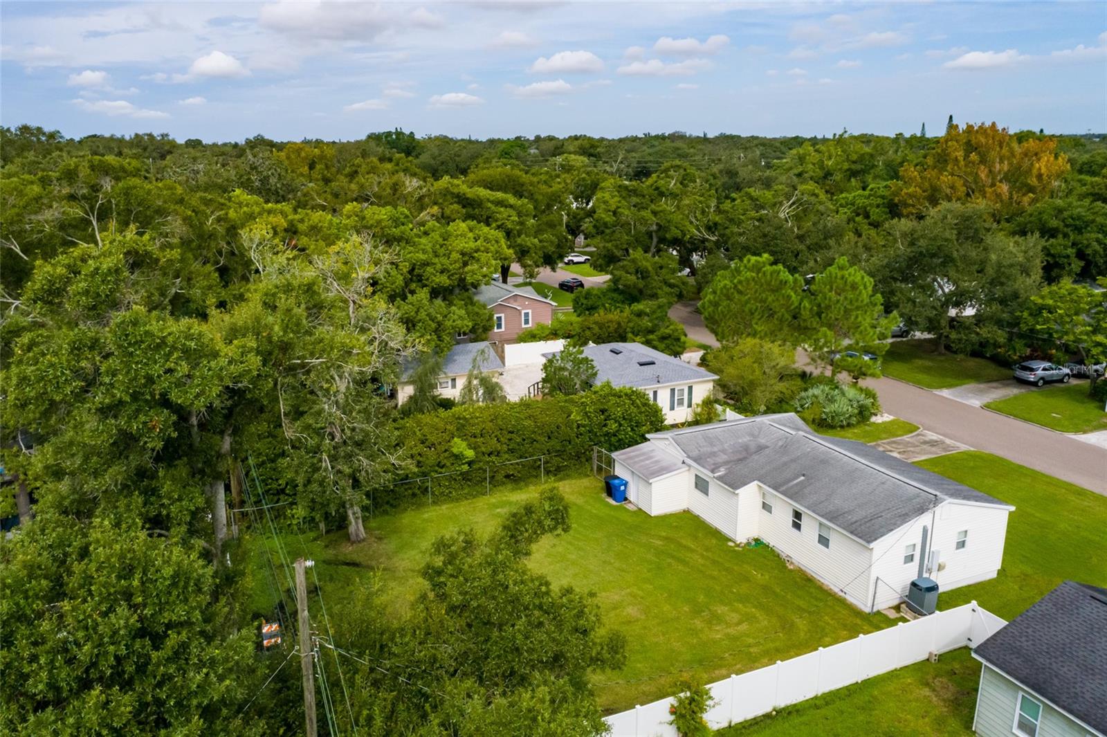 Aerial View of Lot and house