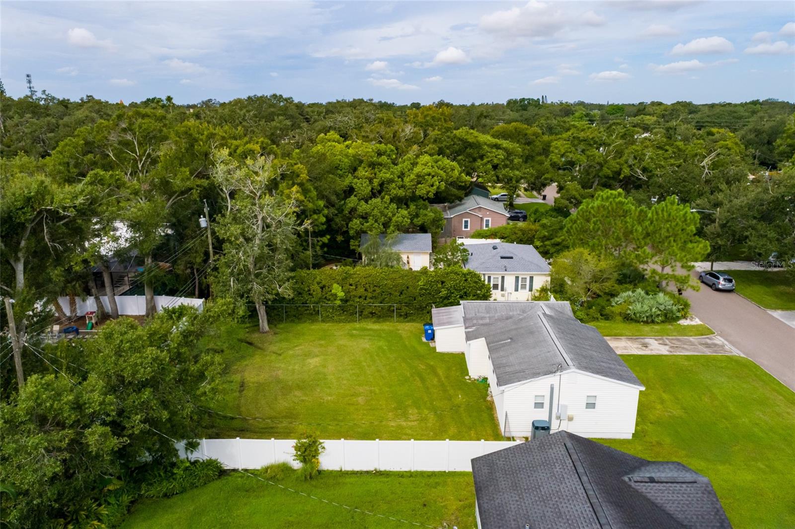 Aerial View of house and street
