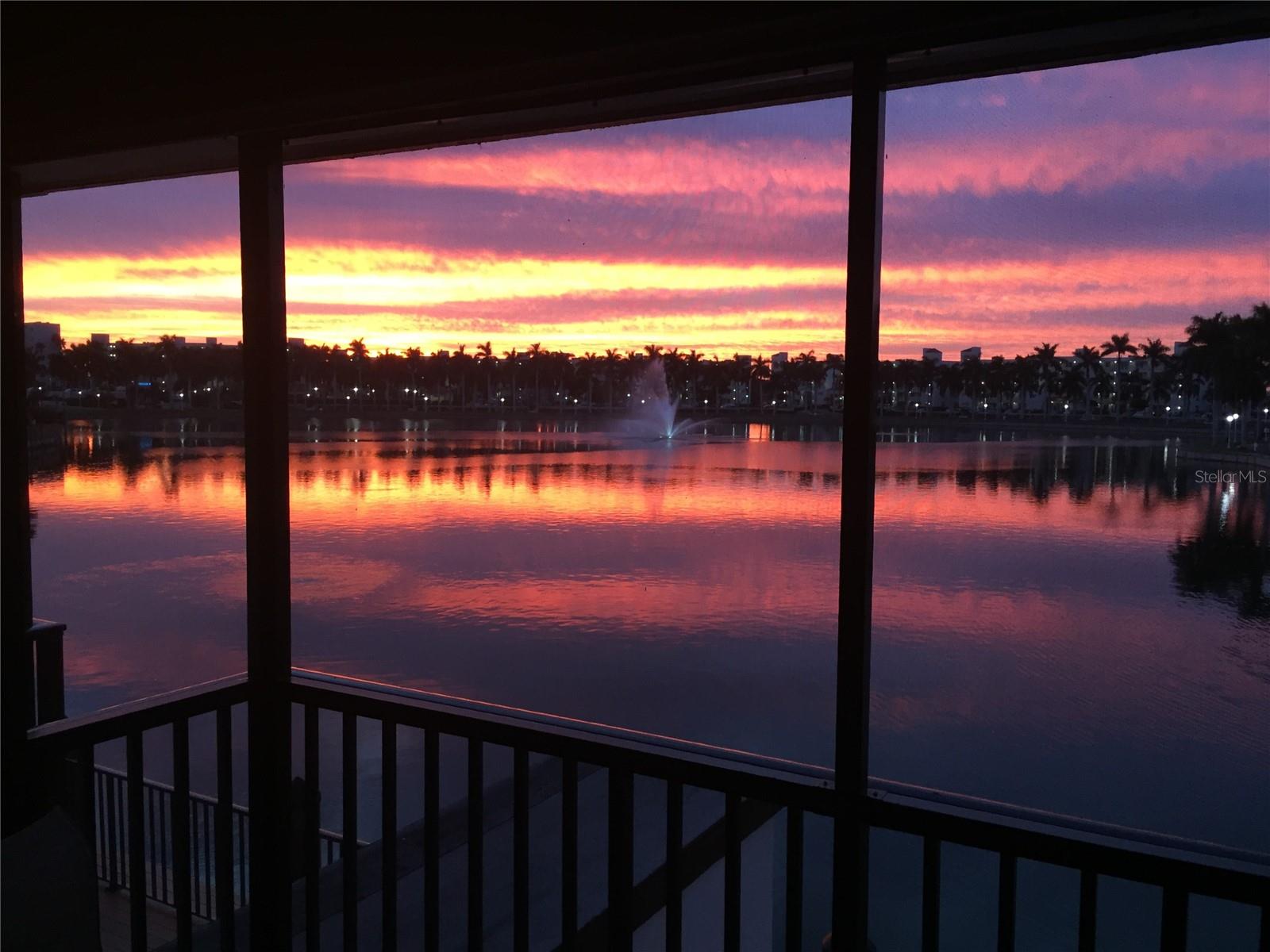 Sunset from the patio