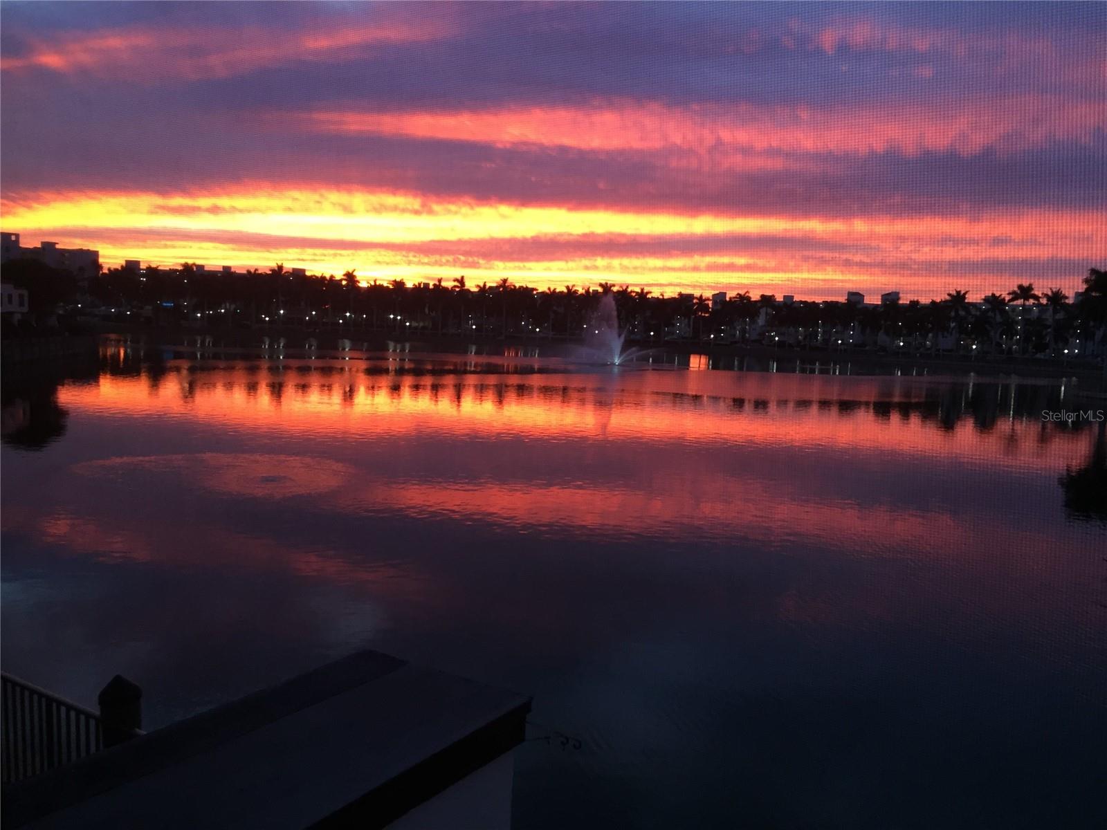 Sunset from the patio