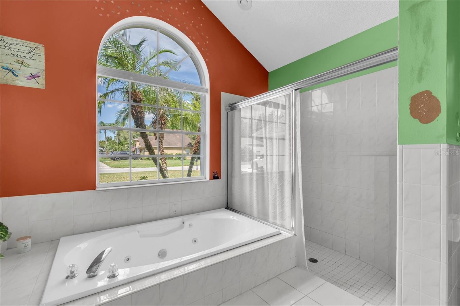 Primary Suite Jetted Tub - Walk in Shower