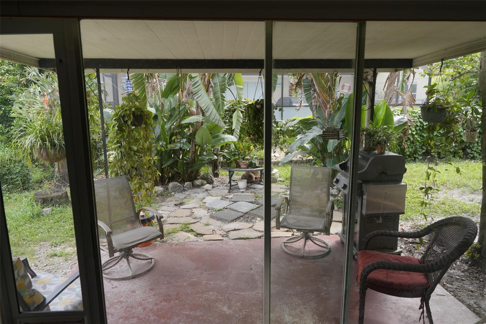 Covered patio from family room