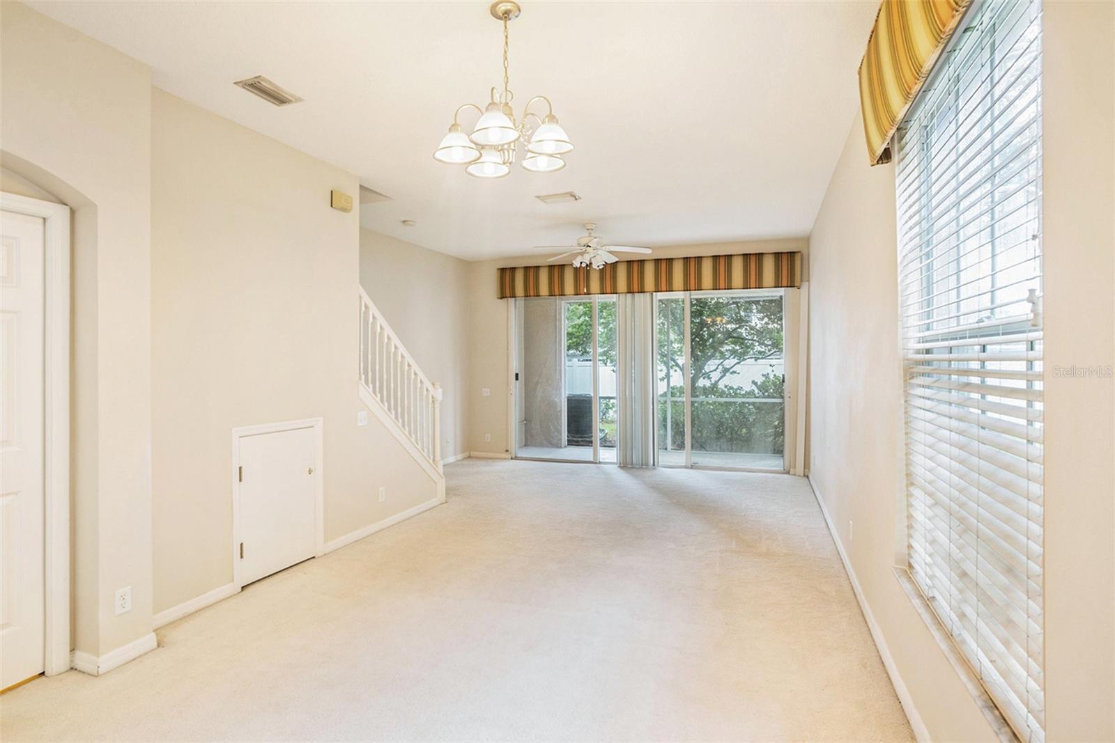 living room from kitchen