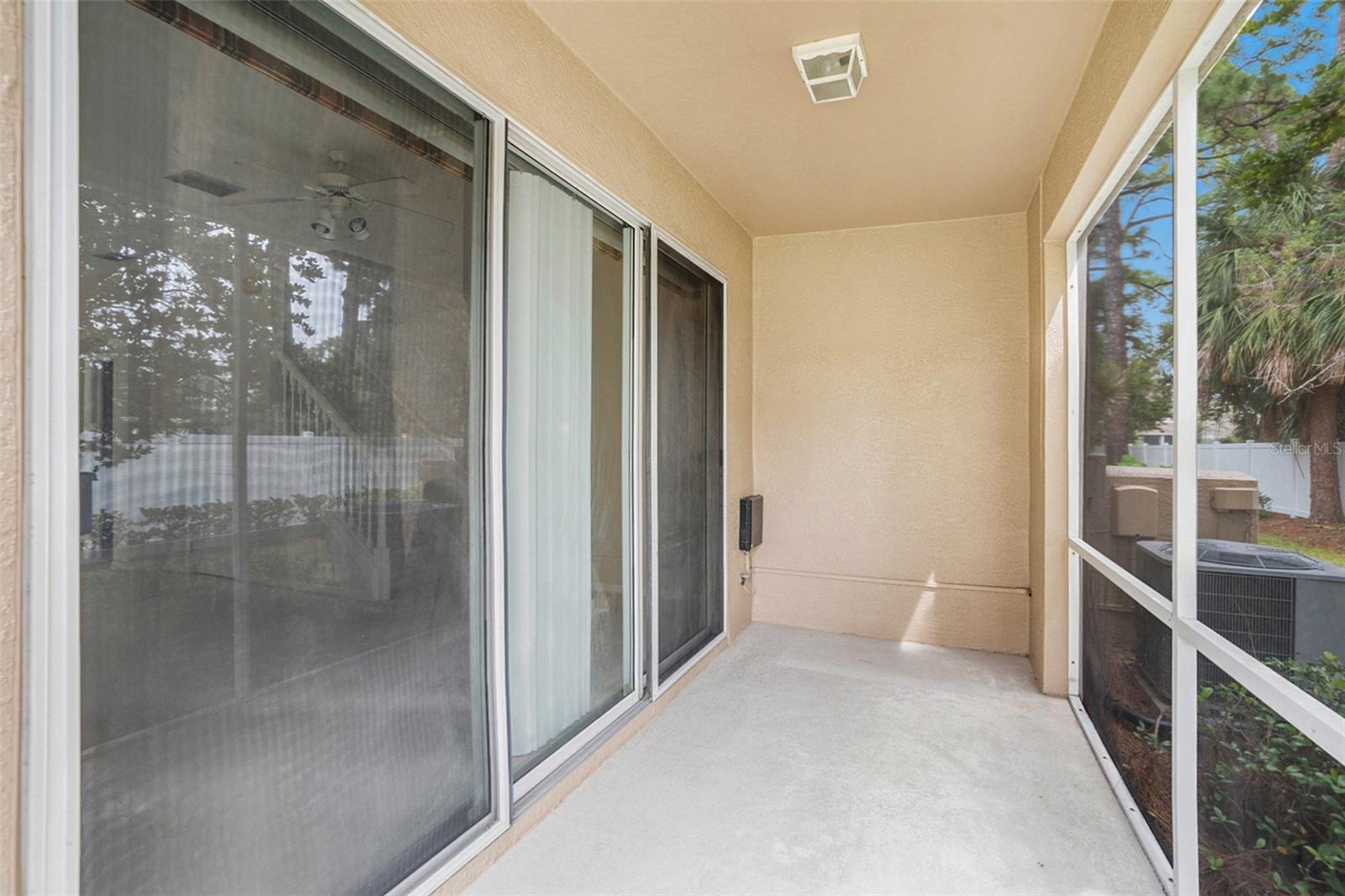 Screened lanai
