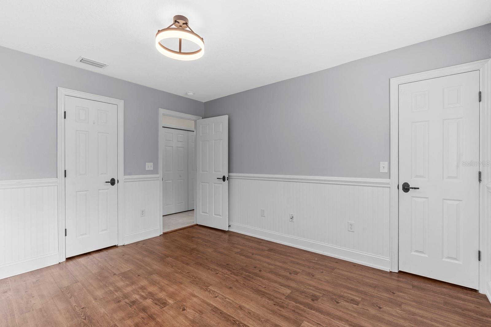 Bedroom 2 has two walk in closets