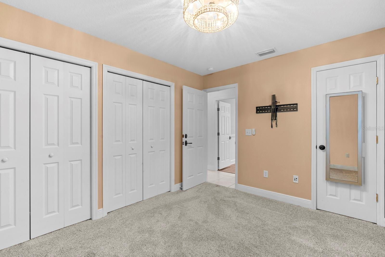 Bedroom 3 has 1 walk in closet and 2 oversized closets