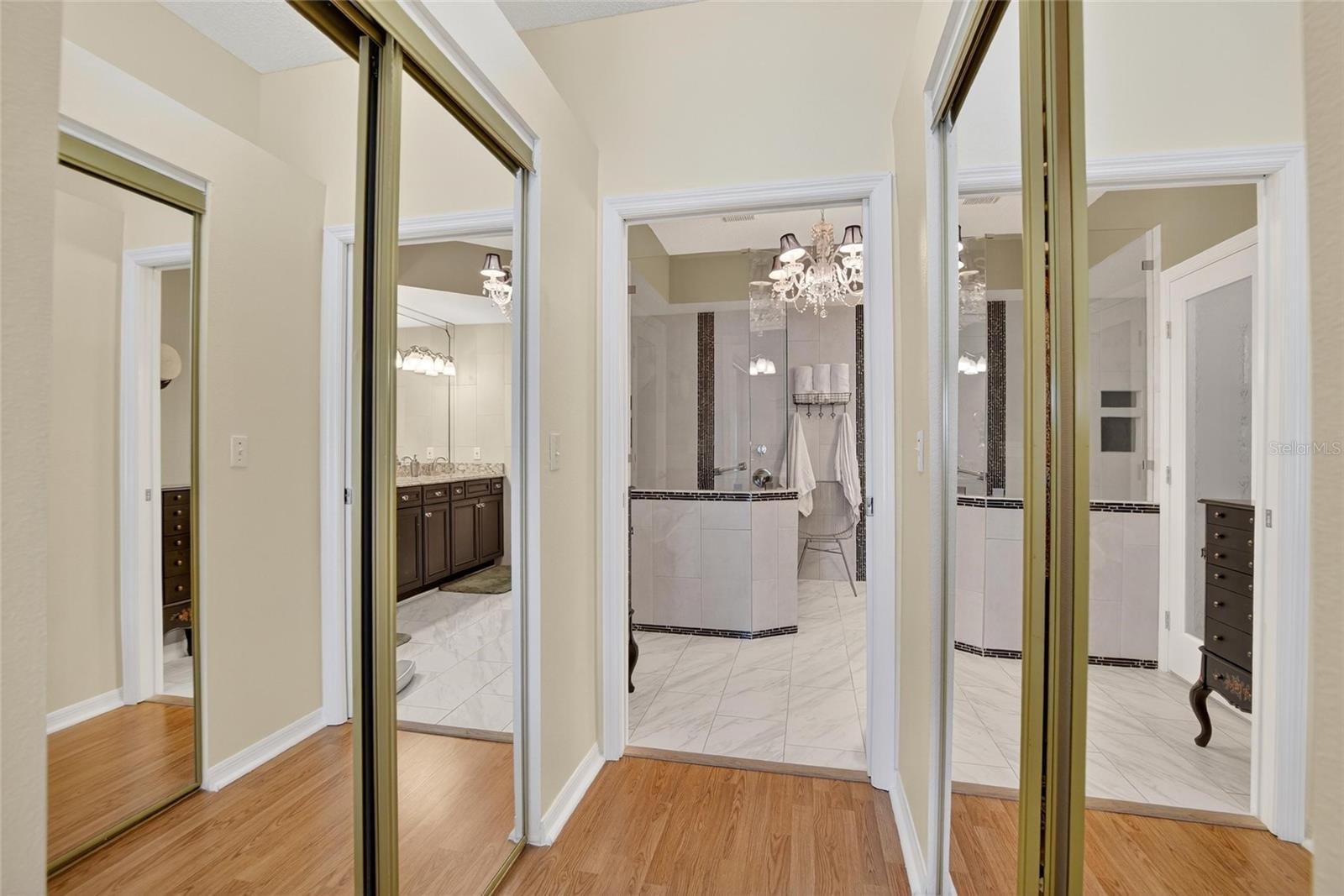 PRIMARY SUITE 2 WALK IN CLOSETS