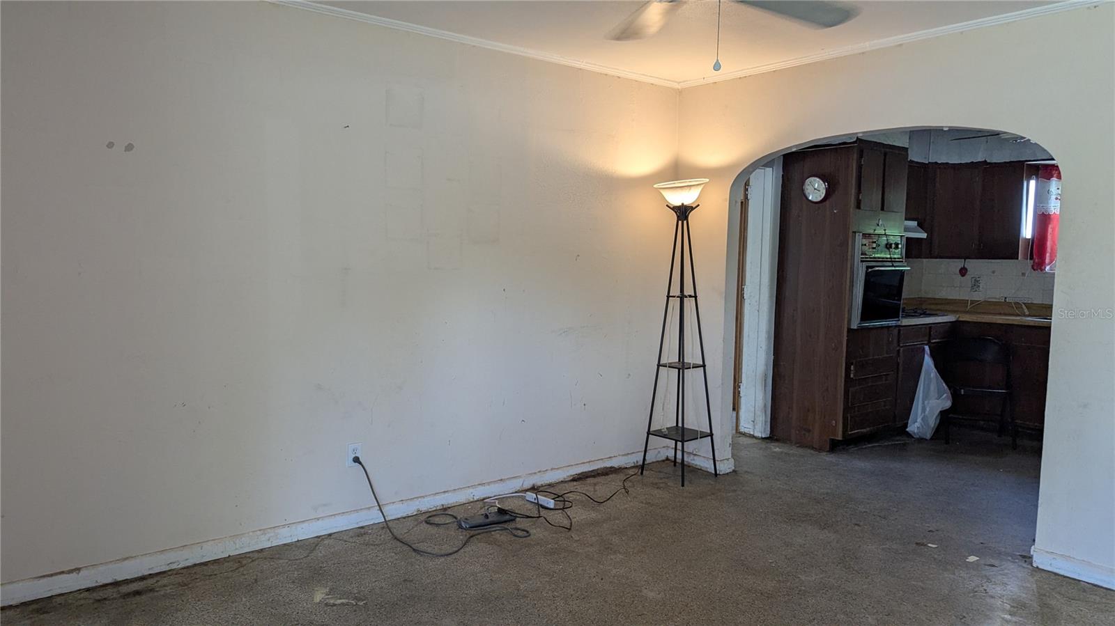 Living Room, terrazzo floors throughout