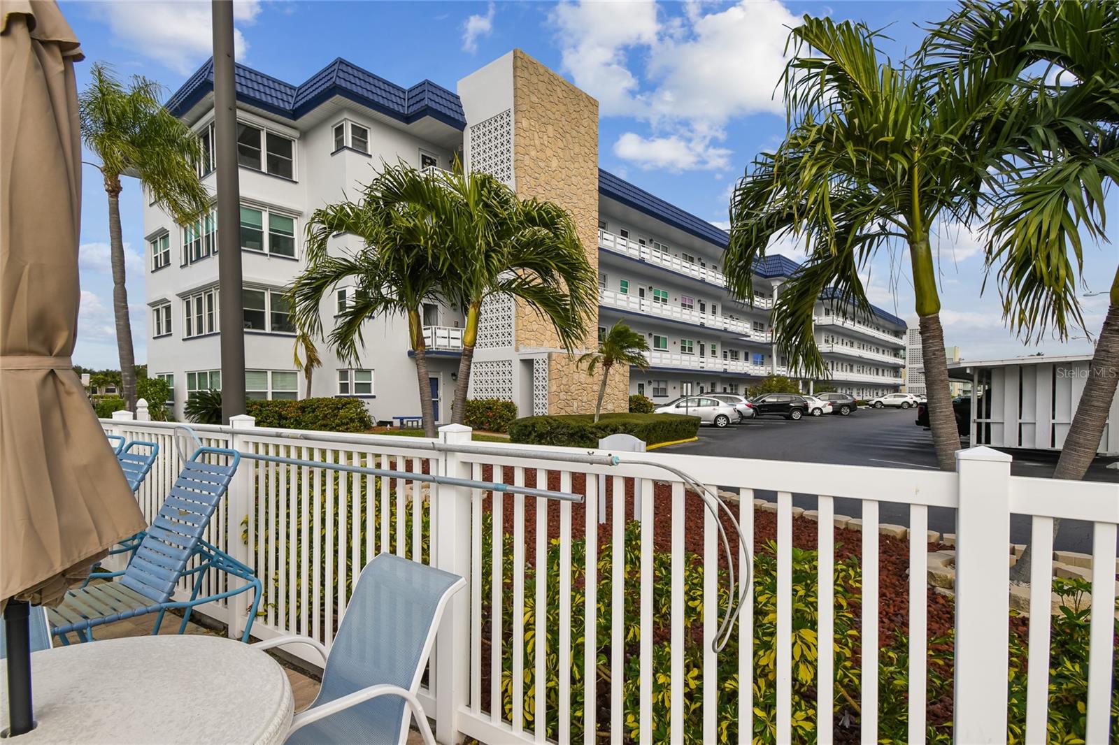 Front of Bldg from Pool
