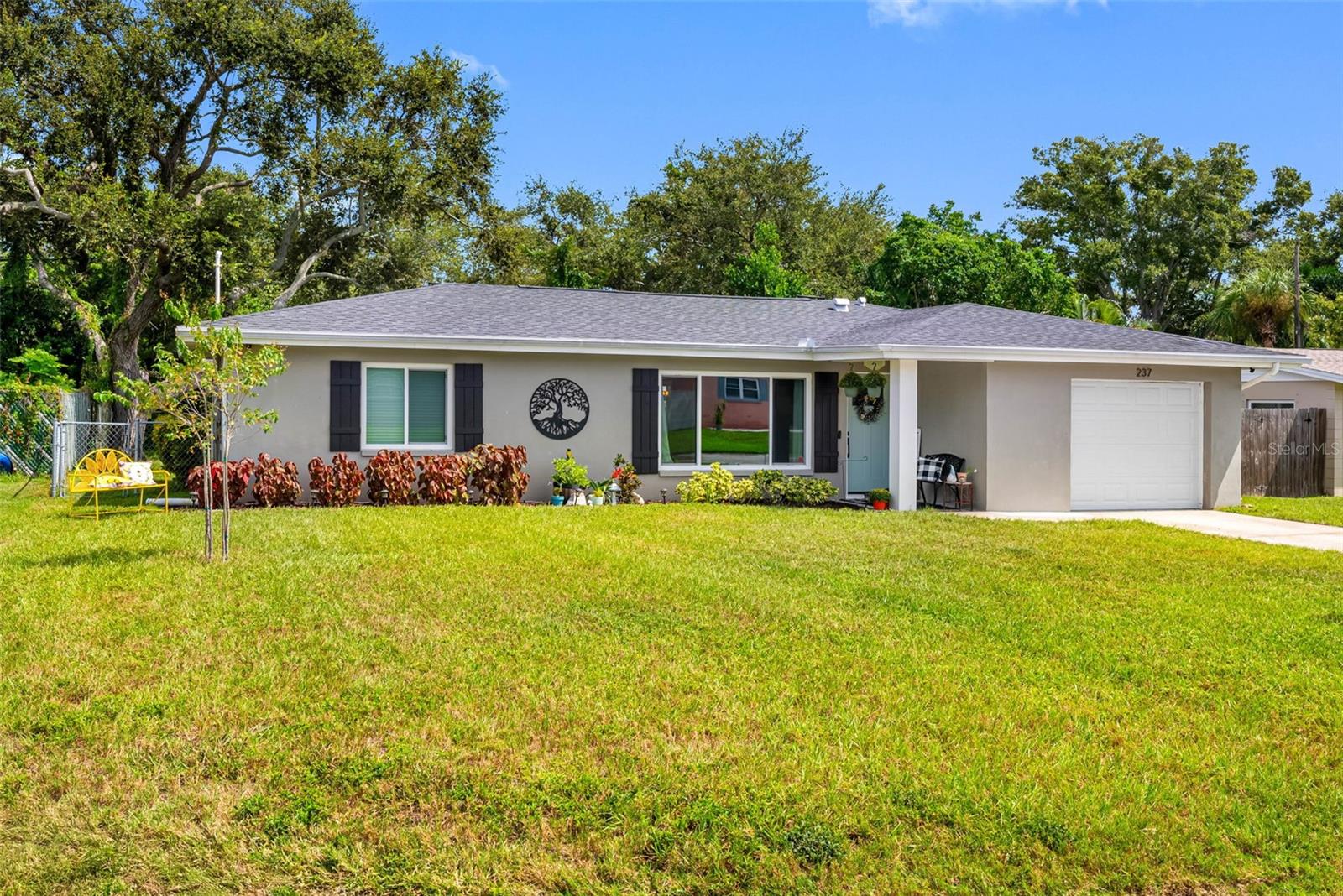 One-Car Garage with New Door and Remotes