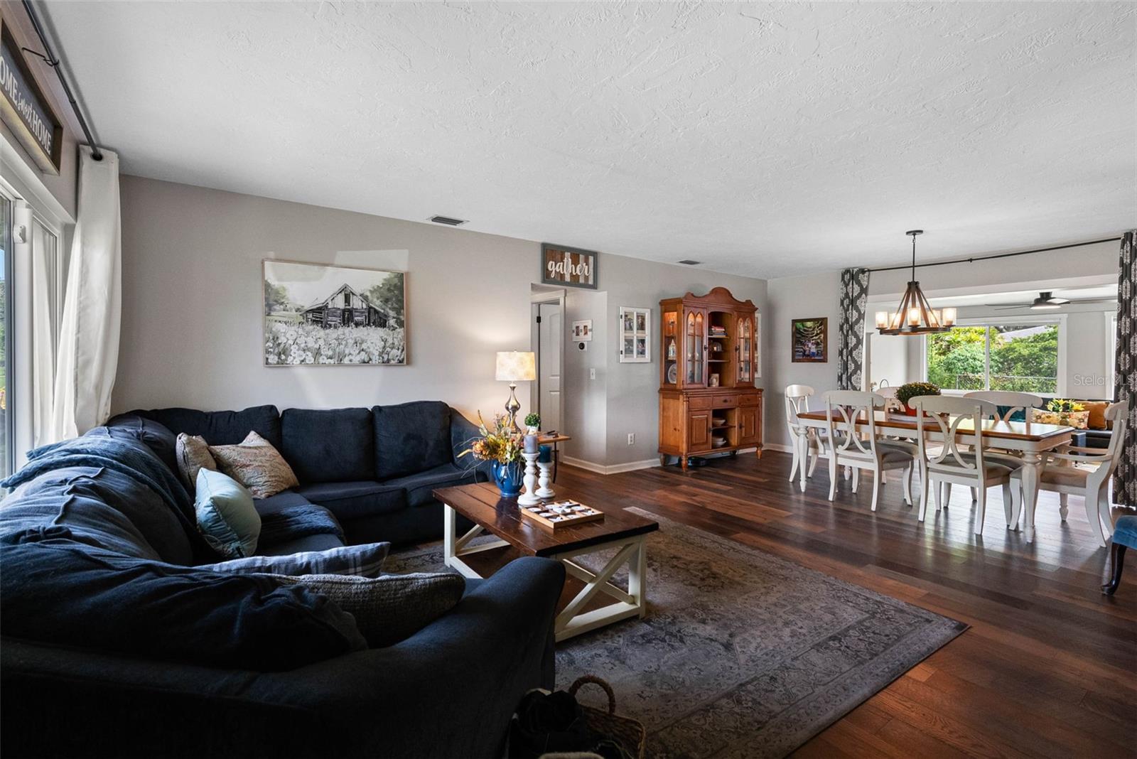 Continuous Wood-Style Flooring Throughout