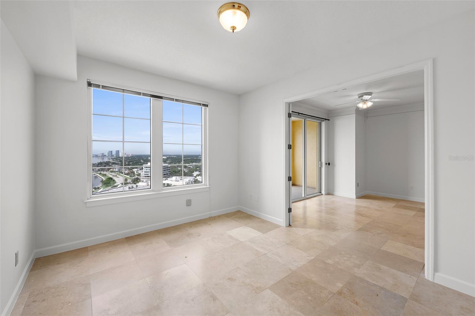Second Bedroom with Full Open Bay View and Partial City View