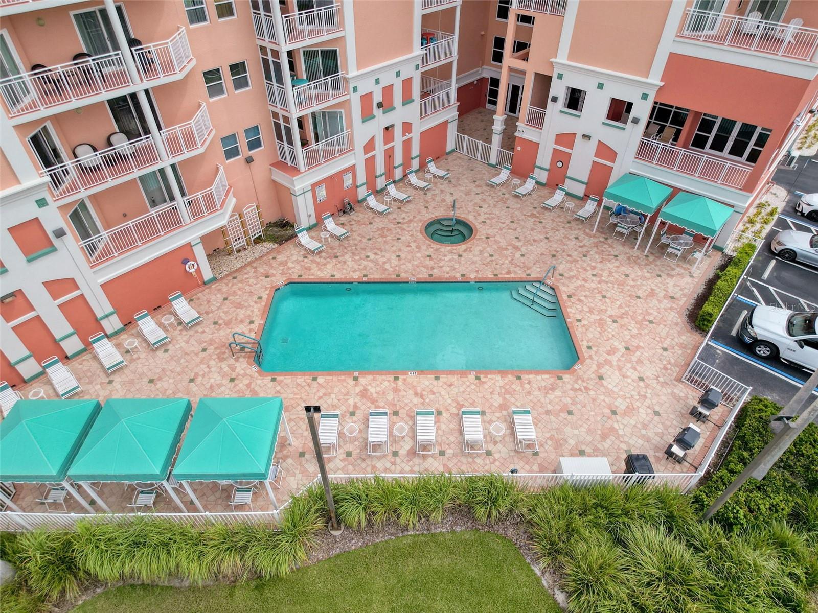 Heated pool and spa