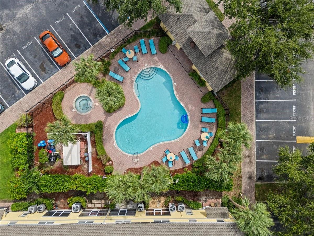 Cool off on a hot summer day in the community pool
