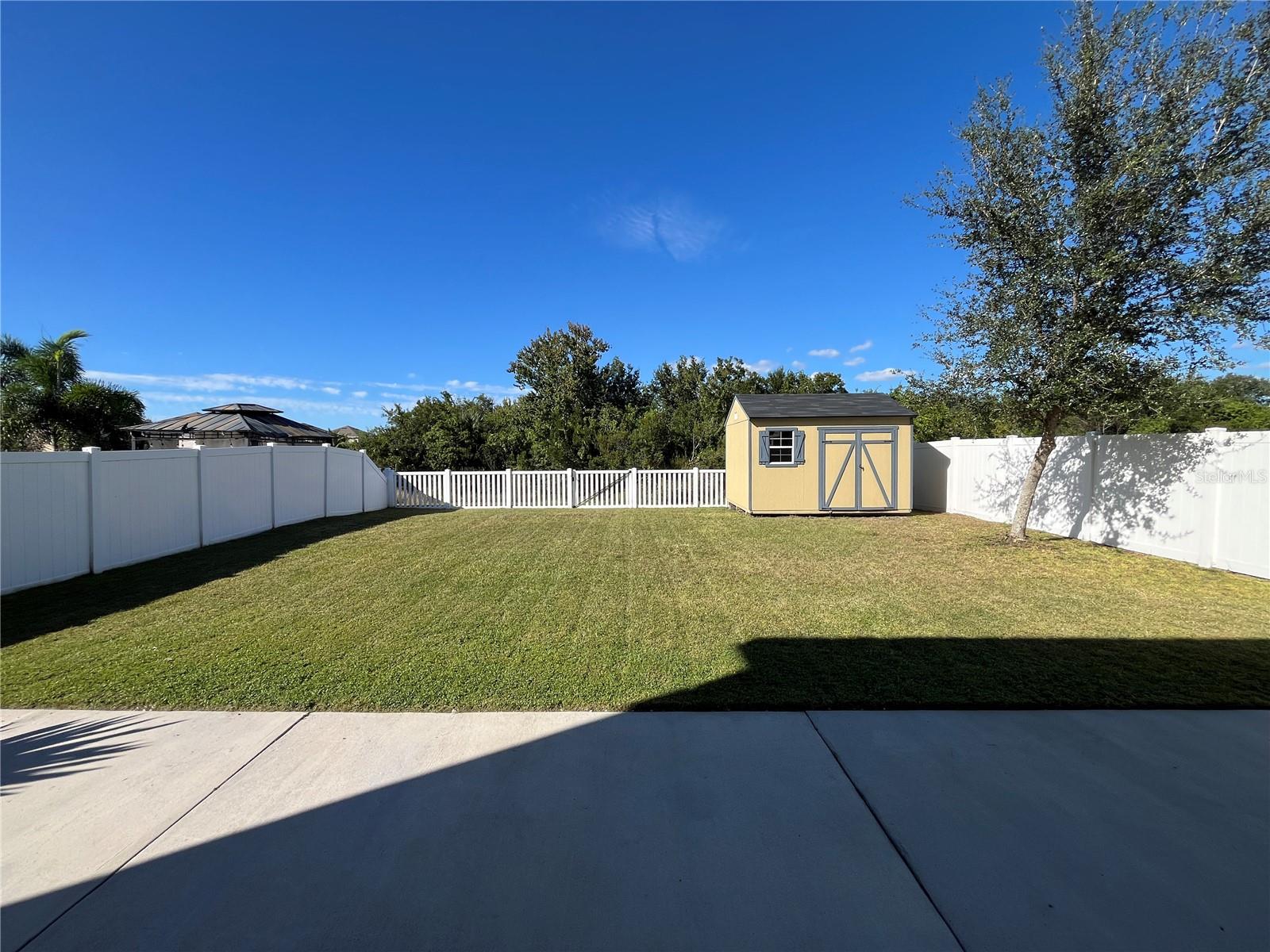 large backyard