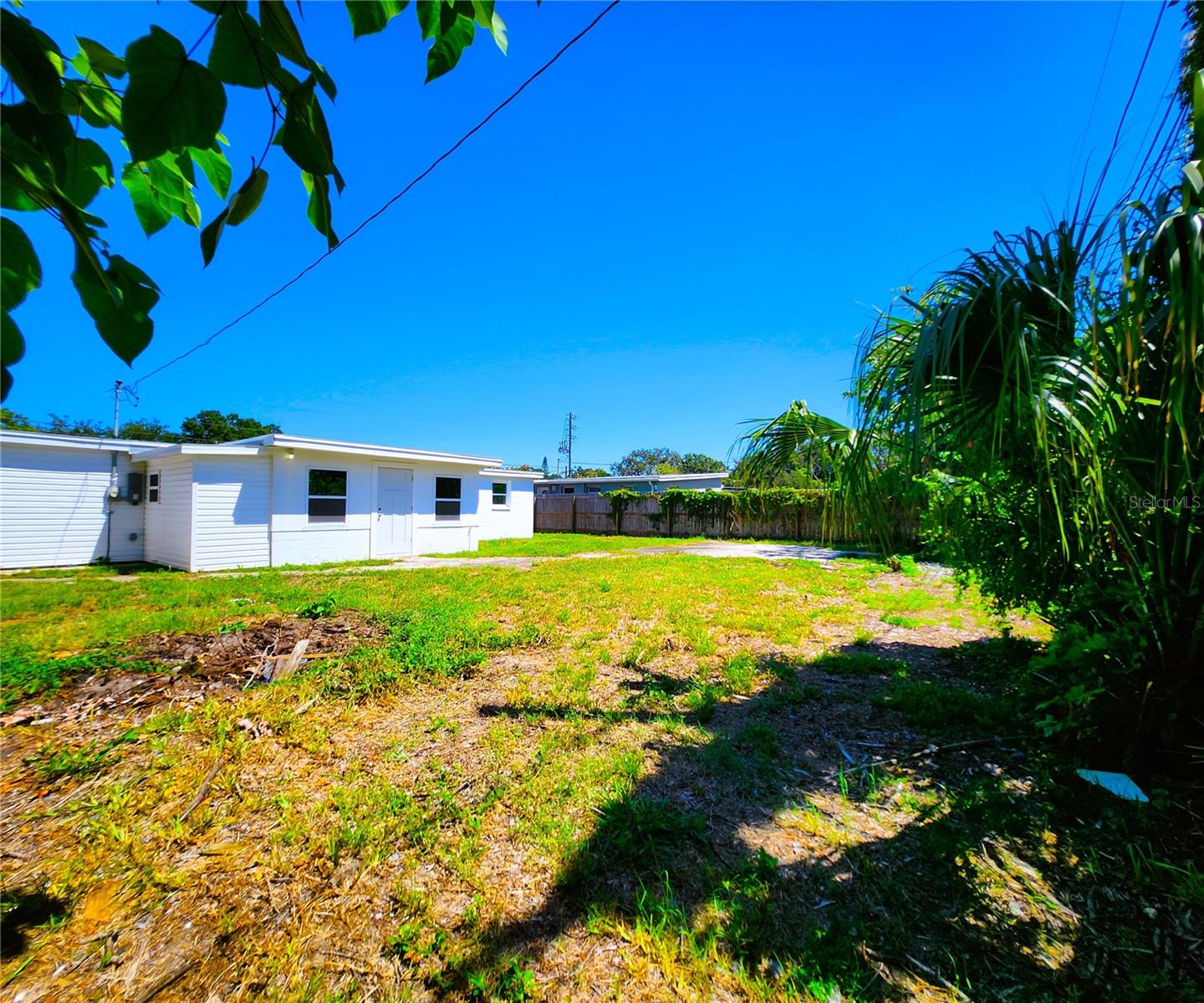 Large Backyard, Cement Slab, High and Dry: no flood zone, no HOA