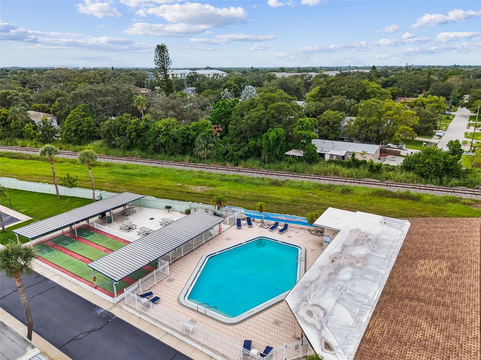 Clubhouse, Pool and Shuffleboard, Picnic and BBQ area