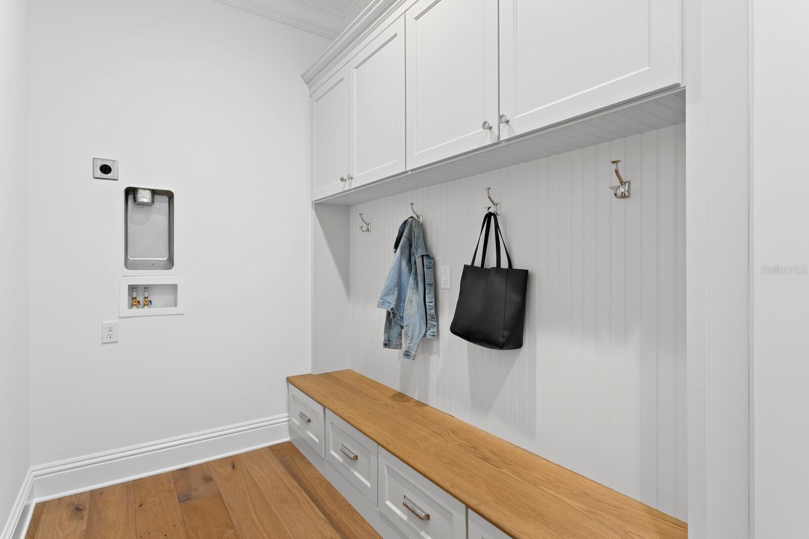 Mud Room with second laundry hook up