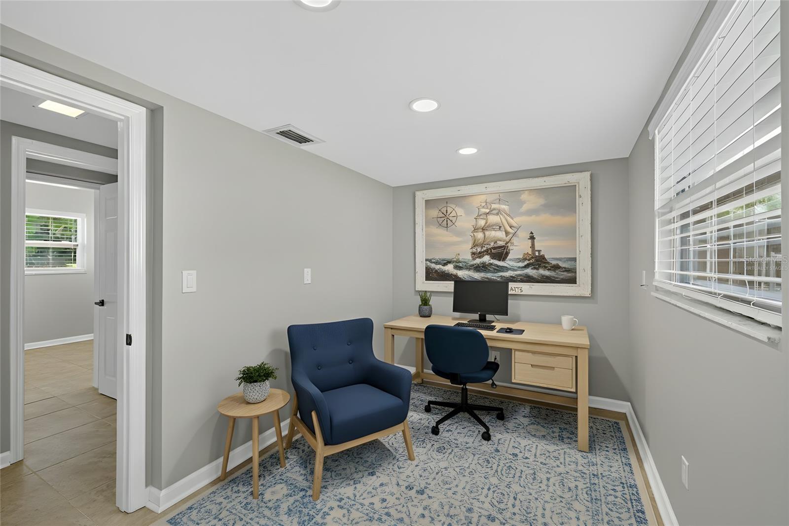 Virtually staged photo-Lower level-Bonus room