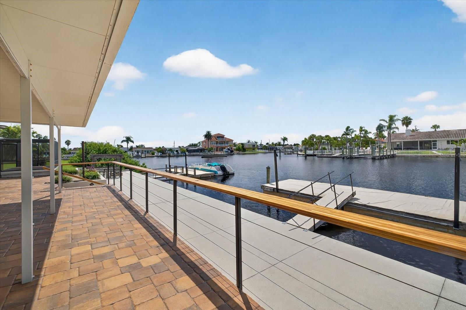 Two large floating docks