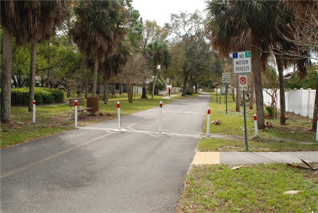 The "Pinellas Trail" is at the front of the neighborhood